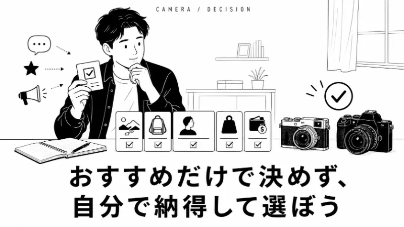 自分の基準で選ぶカメラ
