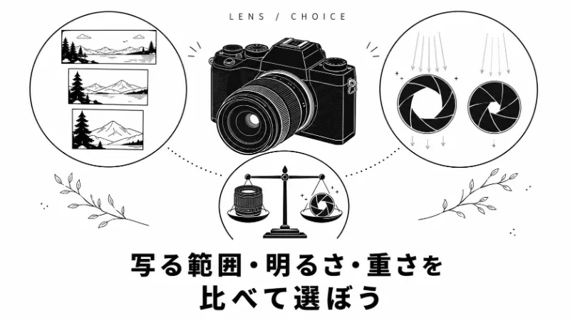 レンズ選びの3つの基準