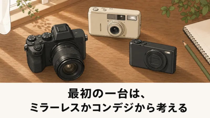 最初のカメラ候補を比較